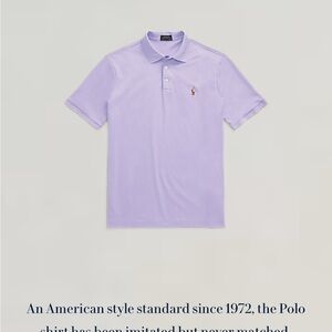 Ralph Lauren Men's Light Purple Polo Shirt